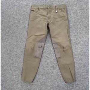 Romfh Breeches Youth Size 14 Brown Equestrian Horse Riding Pants STAINS